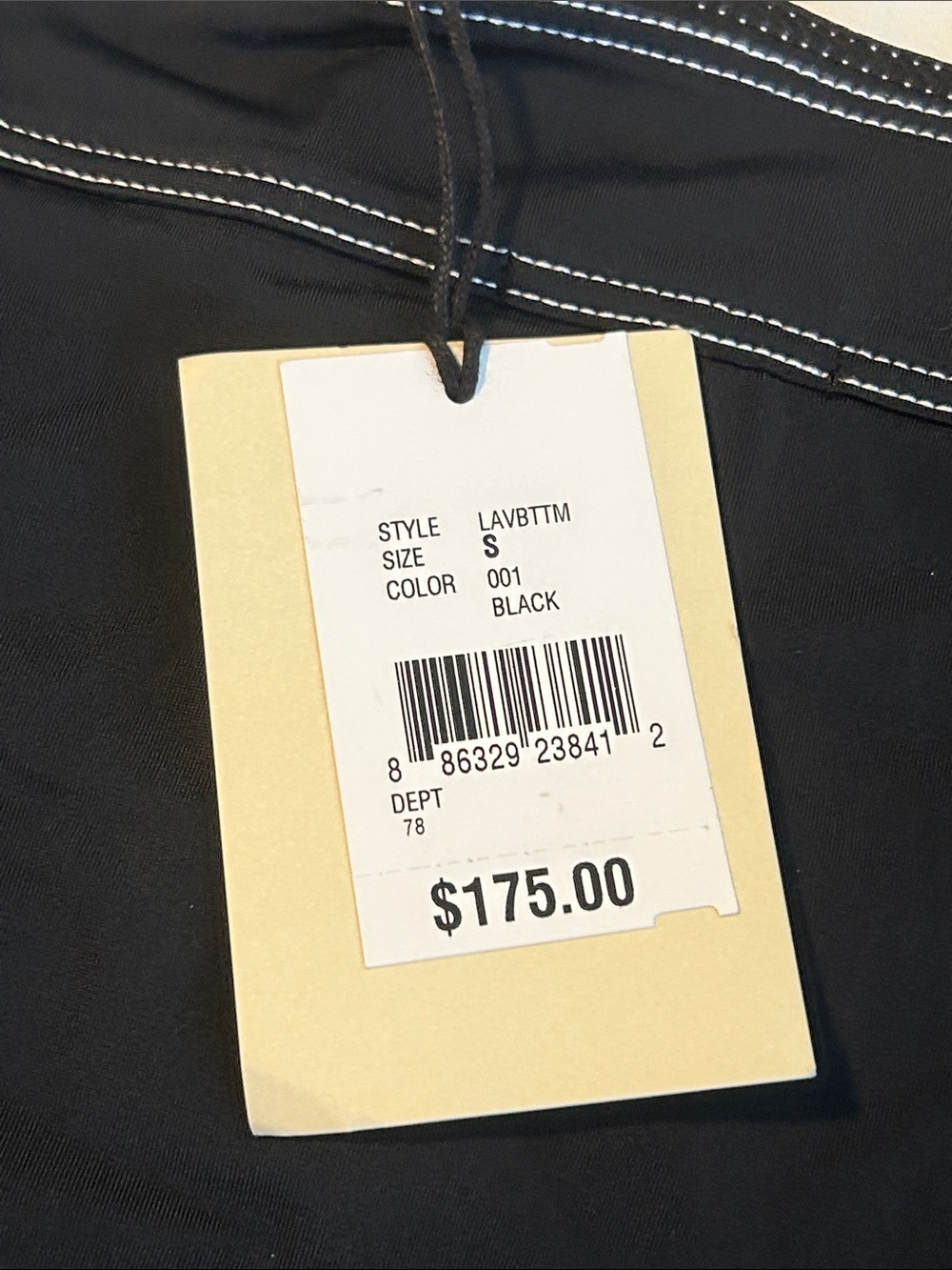 OYE Swimwear Lavinia Bandeau High-Waisted Black Swim Bottoms S NWT - Picture 3 of 8